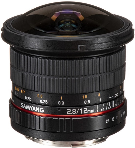 Samyang 12mm f/2.8 ED AS NCS Fisheye Lens (Canon EF Mount)
