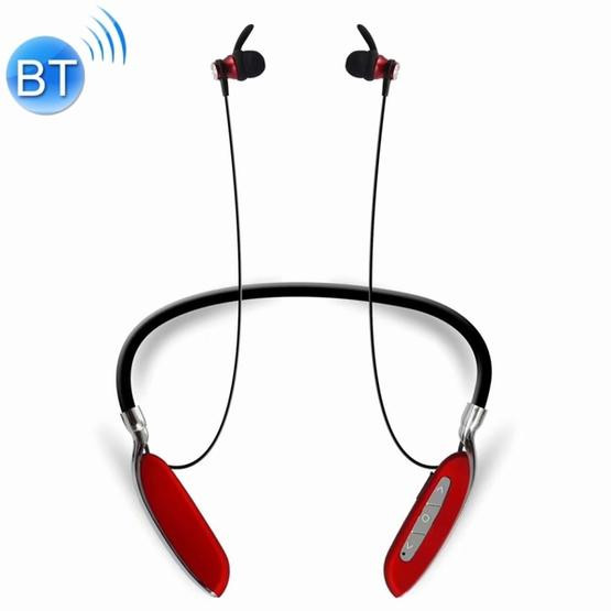 V89 Steel Wire Cord Earbuds Wireless Bluetooth V4.2 Sports Gym HD Stereo Headset with Mic(Red)