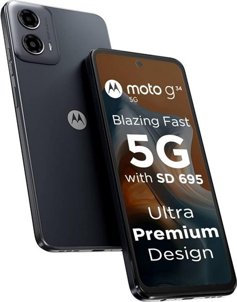Motorola Moto G34 5G Dual Sim 128GB Charcoal Black (4GB RAM) - Global Version