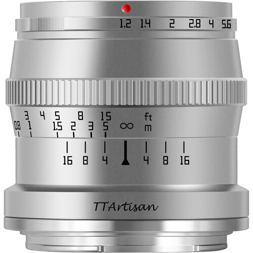 TTArtisan 50mm f/1.2 APS-C Silver (Nikon Z Mount)