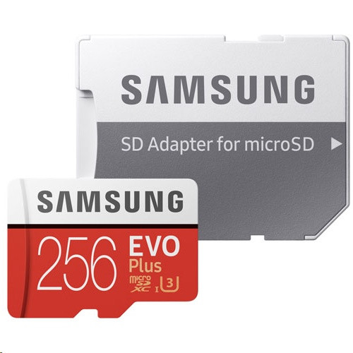 Samsung 256GB MicroSDHC EVO Plus 4K 100MB/s (With adapter)