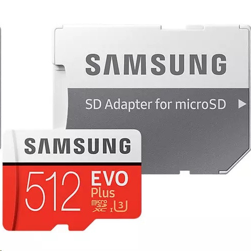 Samsung 512GB MicroSDHC EVO Plus 4K 100MB/s (With adapter)