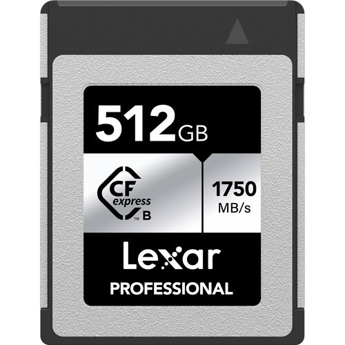 Lexar 512GB Professional CFexpress Type B Silver