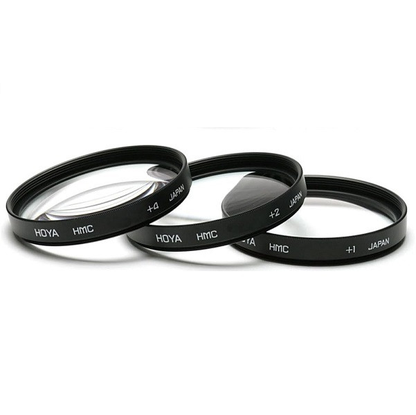 Hoya 62mm Close-Up Lens Filter Set (+1, +2, +4)