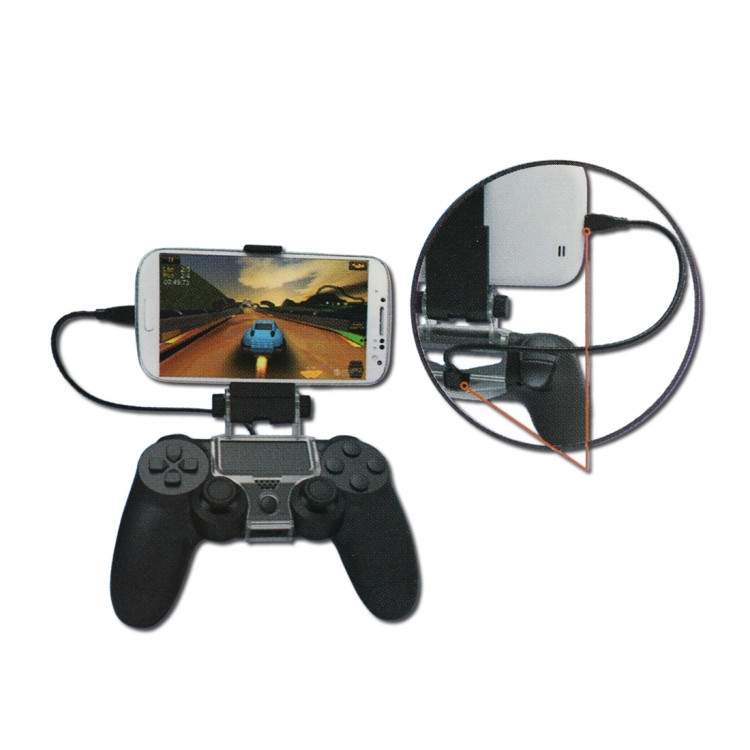 DOBE TP4-016 Smartphone OTG Clamp Holder for Sony PS4 Game Controller, Suitable for Up to 6 inch Phones