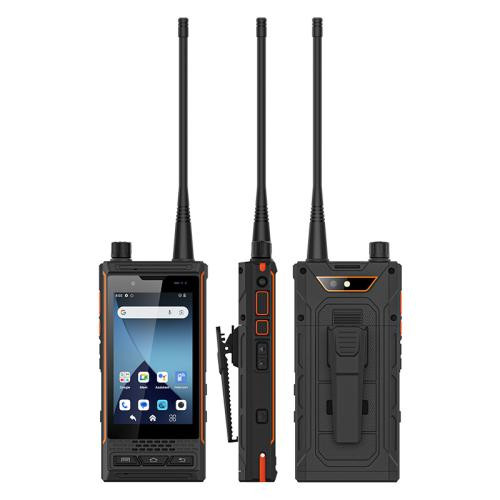 UNIWA P4 Plus VHF Walkie Talkie Rugged Phone Dual Sim 64GB Black (4GB RAM) - AU Plug