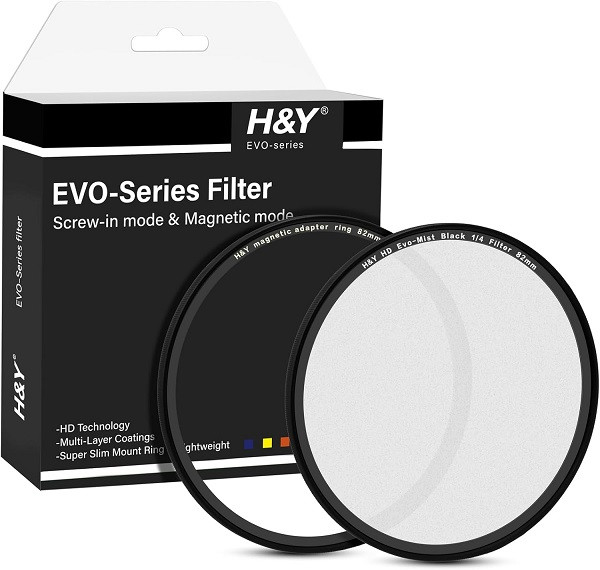 H&Y 82mm Evo-Series Black Mist 1/4 Magnetic Filter