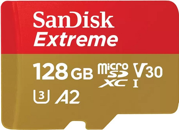 Sandisk Extreme A2 128GB U3 V30 190MB/s MicroSD