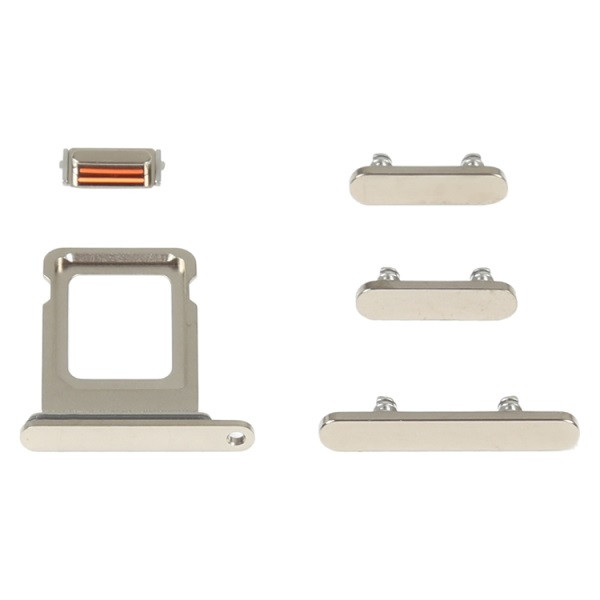 SIM Card Tray + Side Keys for iPhone 14 Pro (Gold)