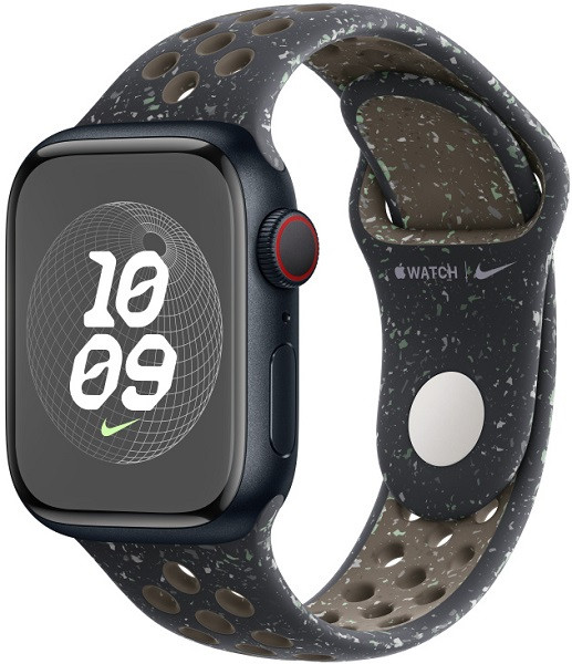Apple Watch Series 9 GPS 41mm Midnight Aluminum Case with S/M Midnight Sky Nike Sport Band