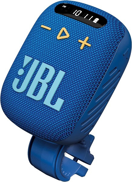 JBL Wind 3 FM Bluetooth Handlebar Speaker Blue