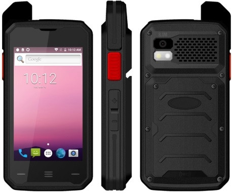 UNIWA T101 Walkie Talkie Rugged Phone Dual Sim 16GB Black (2GB RAM)