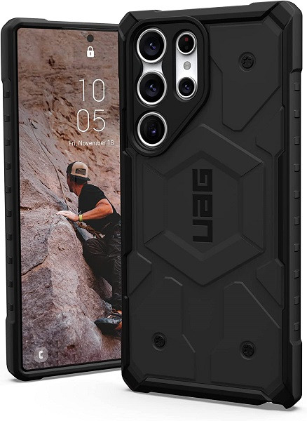 UAG Pathfinder Rugged Shockproof Military Drop Tested Protective Case for Samsung Galaxy S23 Ultra (Black)