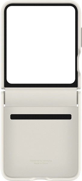 Samsung Galaxy Z Flip 5 Flap Eco-Leather Case Cream