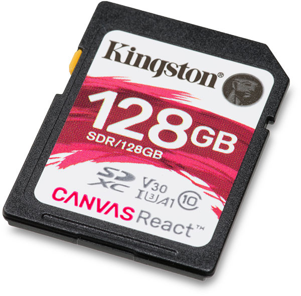 Kingston Canvas React 4K 128GB 100mbs/s SDXC
