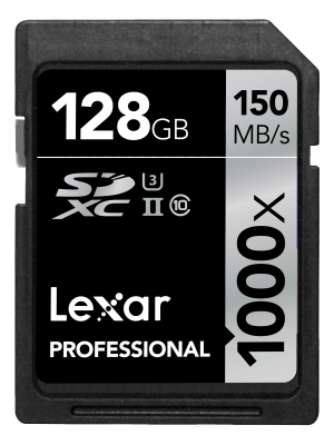 Lexar 128GB Professional 1000x SDXC