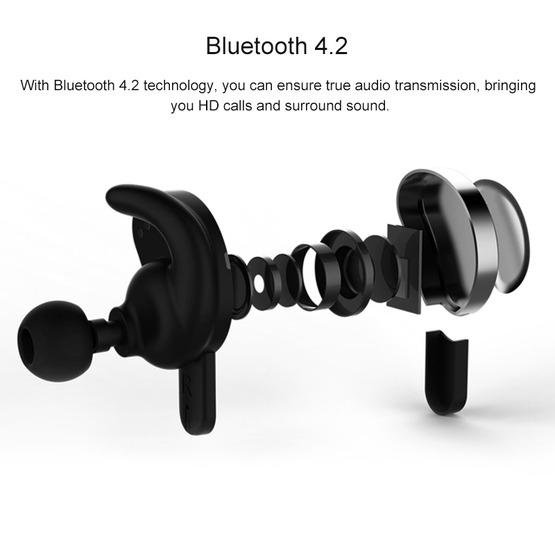 REMAX TWS-1 Half Moon Shaped Bluetooth 4.2 Wireless Bluetooth Earphone with Charging Box Gold