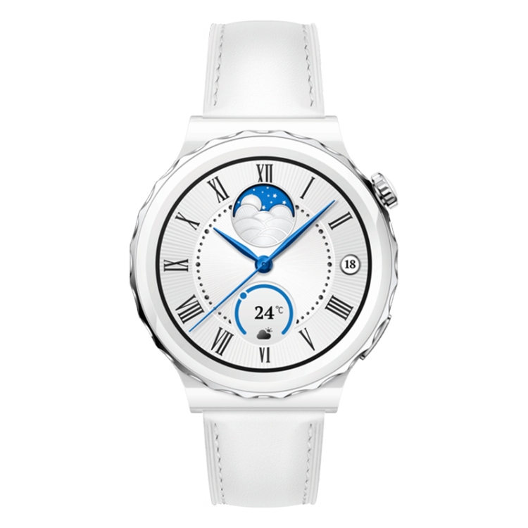 HUAWEI WATCH GT 3 Pro Ceramics Smart Watch 43mm Genuine Leather Wristband